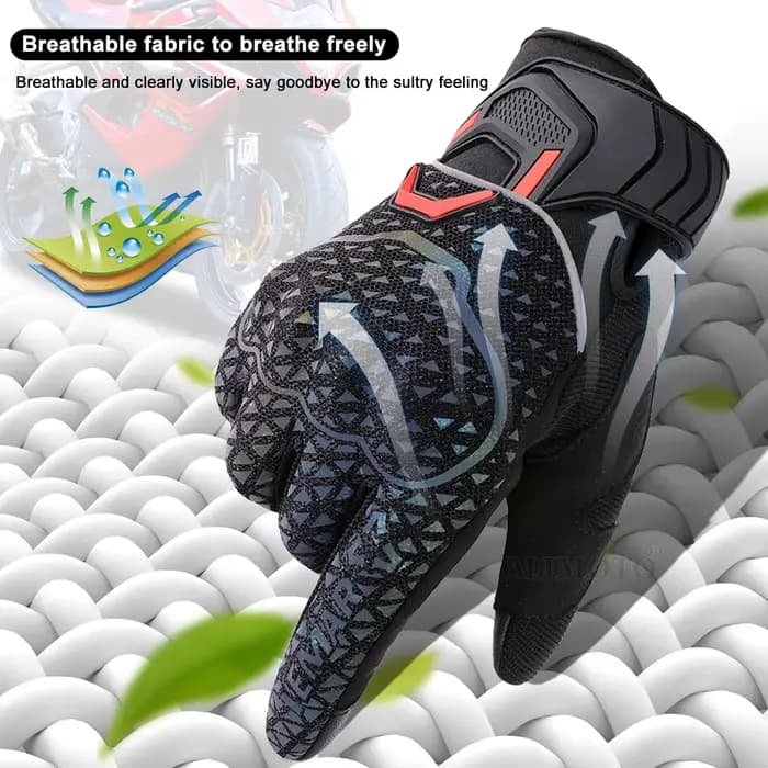 Gants de moto colorés, mitaines de motocross
