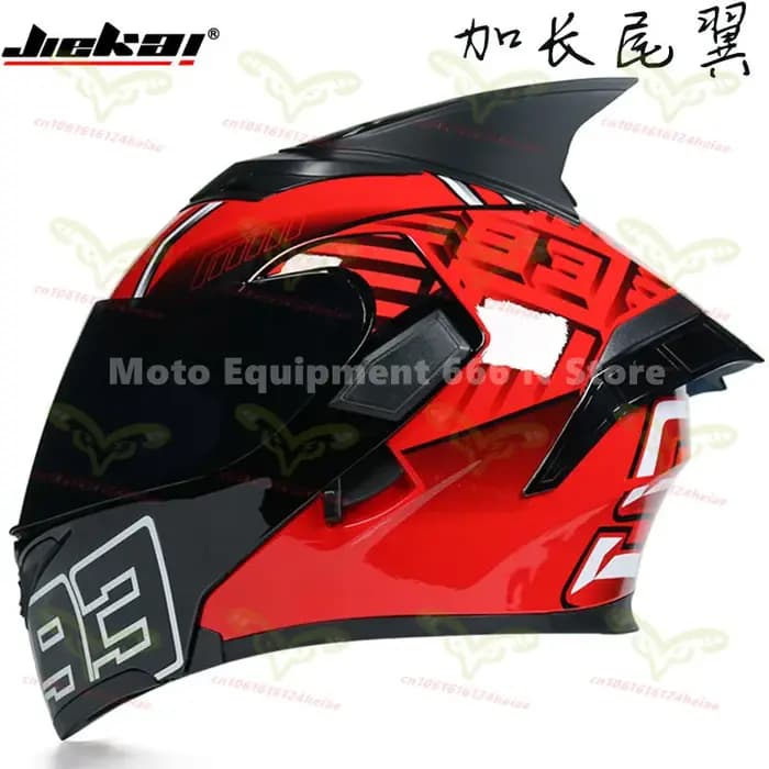 Casque de moto rabattable