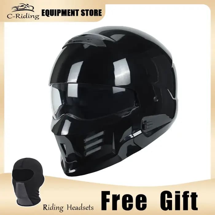 Scorpion-Casque intégral ABS pour hommes et femmes, casques de moto, lentille intégrée, quatre saiso