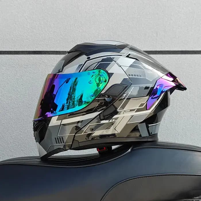 Casque de moto complet pour hommes et femmes