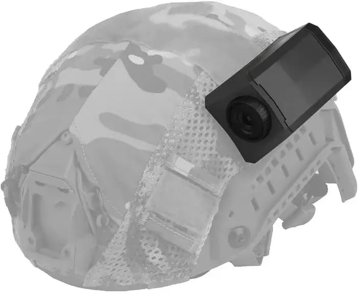 Caméra tactique pour casque avec système de fixation à boucle