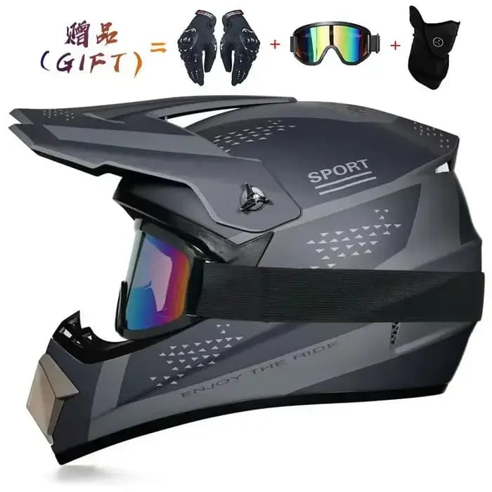 Casque de moto casque tout-terrain vélo descente AM DH casque croisé Capacete Motocross Casco envoyer 3 cadeau homme enfants Motocross