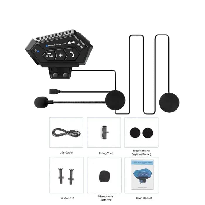 Casque de moto avec interphone Bluetooth