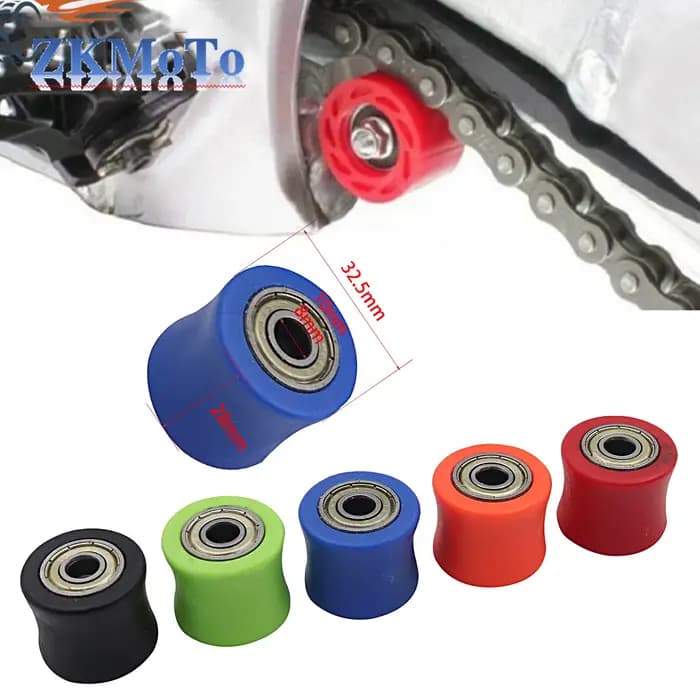 Guide de roue de tendeur de curseur de roue de poulie de rouleau de chaîne d'entraînement de 8mm 10m