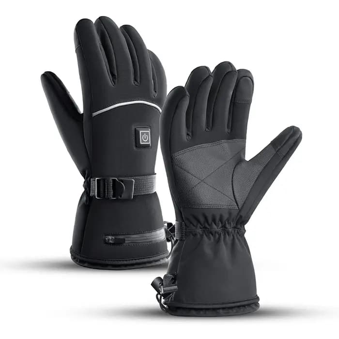 Gants chauffants électriques Moto hiver Moto gants chauffants chaud imperméable Rechargeable chauffage gants thermiques pour motoneige