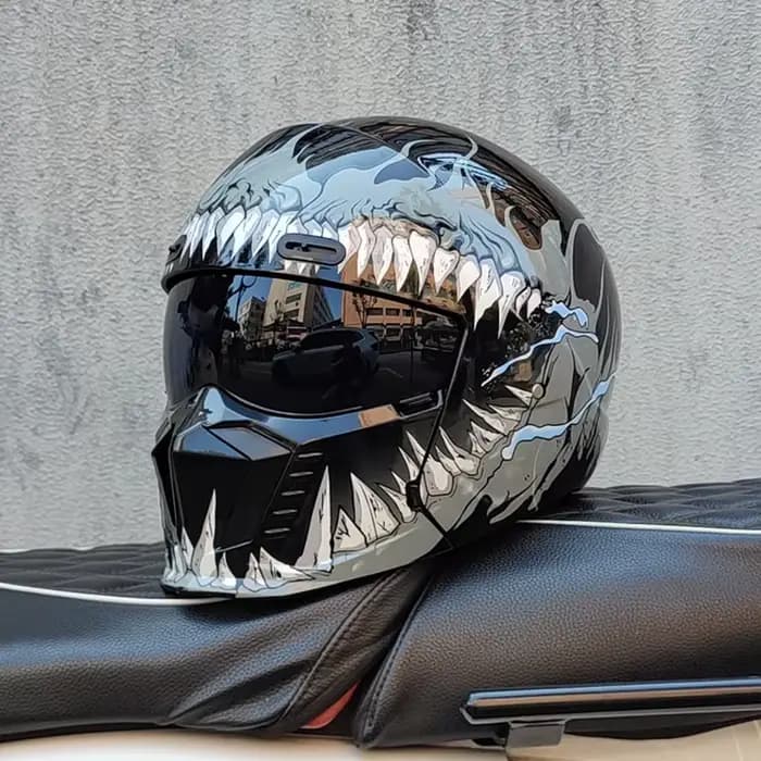 Nouveau Scorpion rétro Moto Cascos