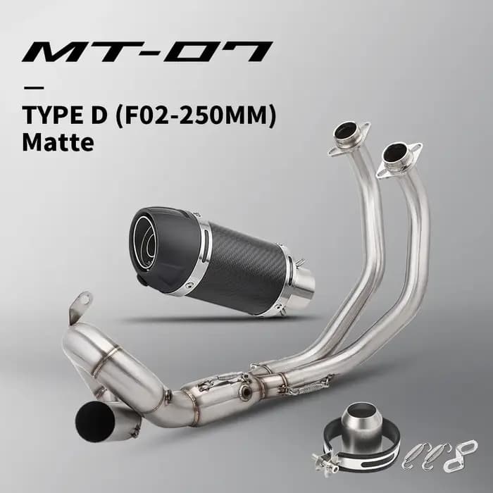 Système d'échappement complet pour moto MT07