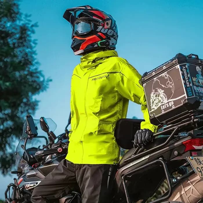 Combinaison de pluie pour moto