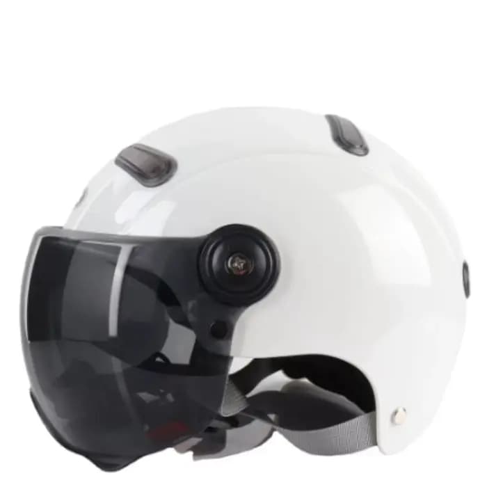 Casque de moto électrique adulte demi-casque Scooter moteur Crash casque moto vélo parasol Protection solaire