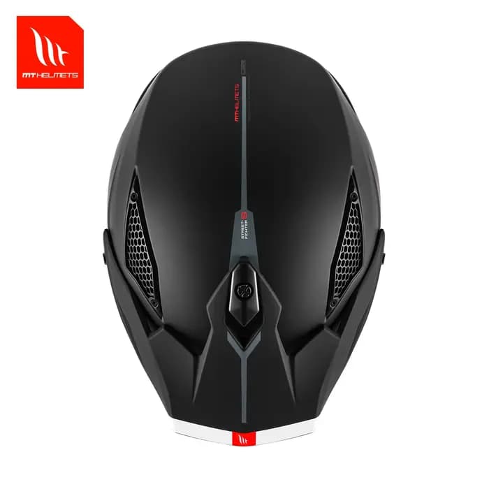 Nouveauté casque modulaire moto dégagement rapide solide noir blanc brillant/mat M-Xxxl Mt Streetfighter visage ouvert Motocross