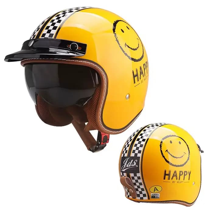 Casques de moto à visage ouvert 3/4