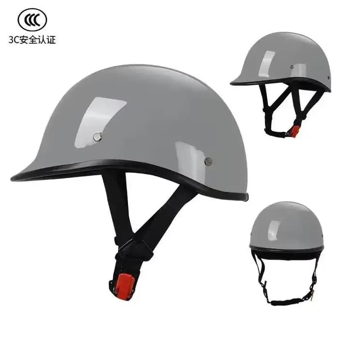 Casque de moto classique rétro ouvert