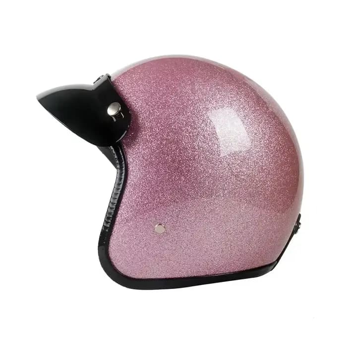 Casque de Moto Jet Vintage à visage ouvert