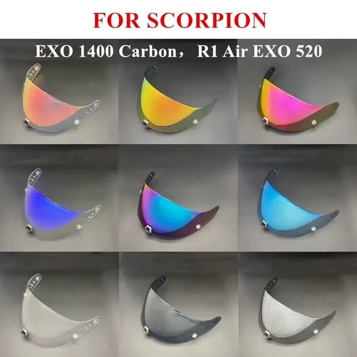 Visière de casque de moto Scorpion Exo 1400 Carbon