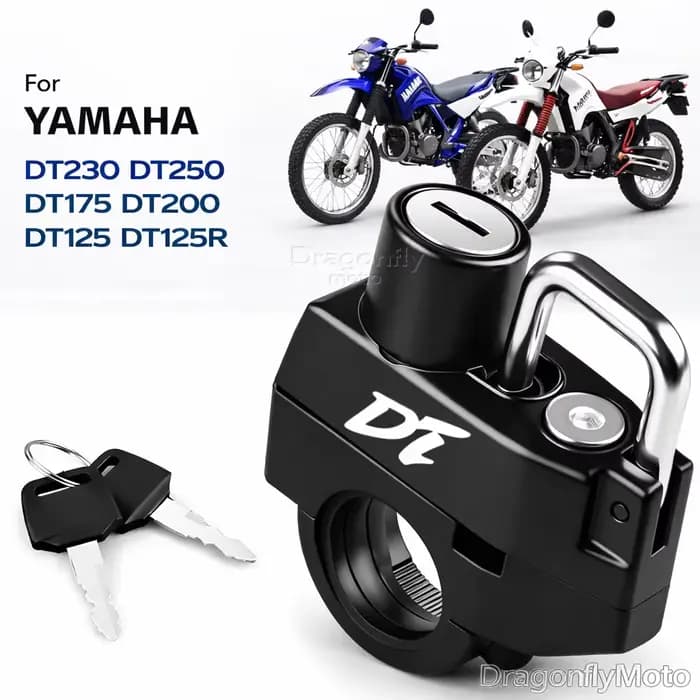 Verrou de casque de moto pour YAMAHA DT230 DT250 DT175 DT200 DT125 DT125R, dispositif de verrouillag