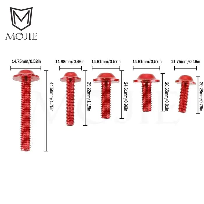 Kit complet de boulons de carénage pour moto