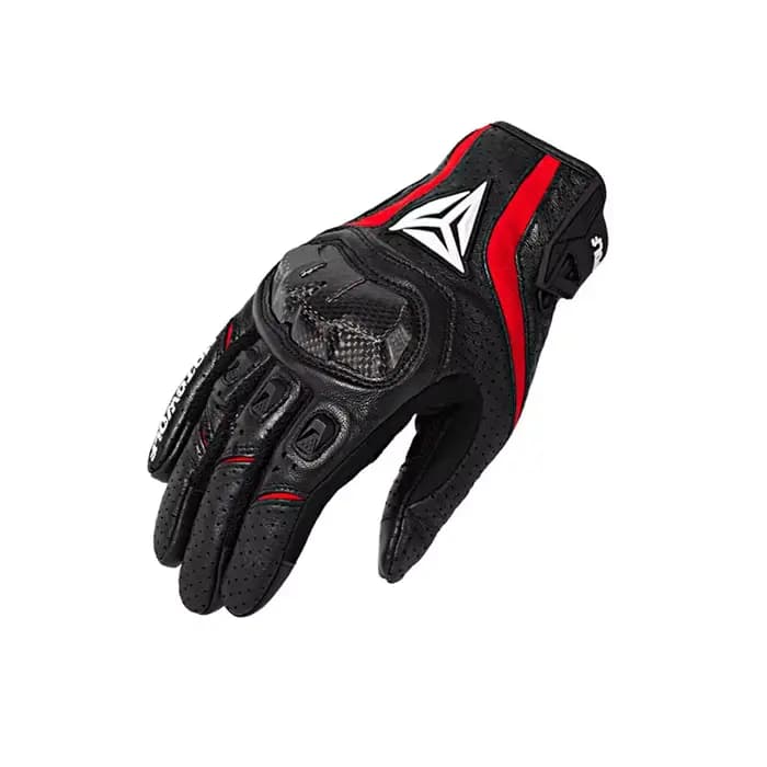 Gants de course de moto en cuir pour hommes, gants de protection, respirant, moto, motocross, cyclis