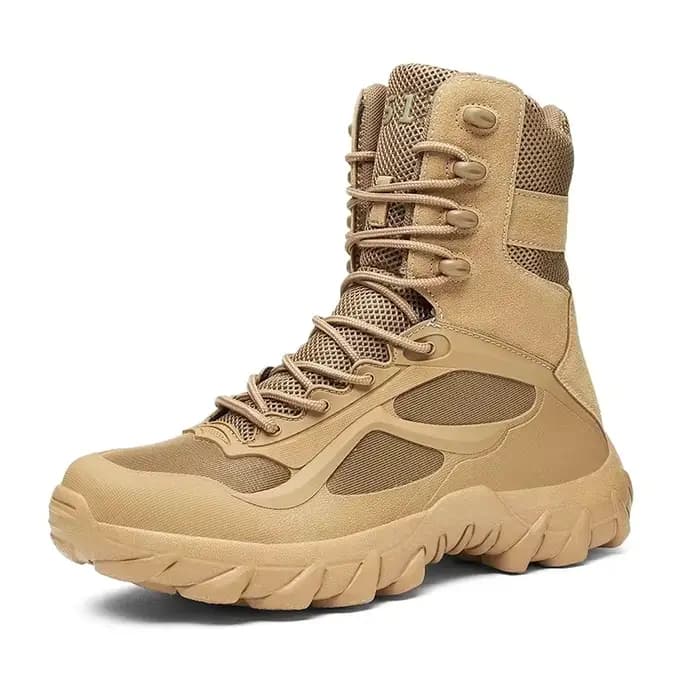 Bottes de moto de force spéciale pour hommes, bottes de désert, randonnée en plein air, rinçage, cha