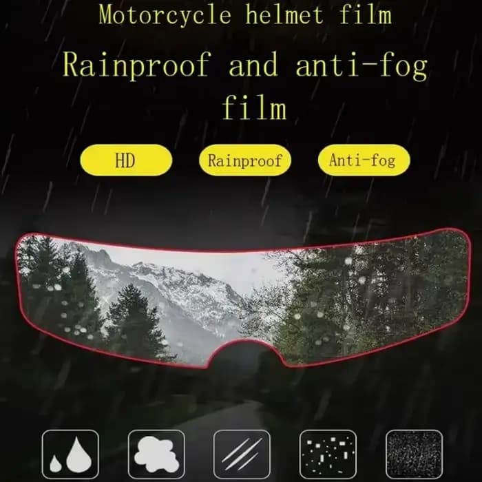 Film de Patch Anti-buée pour casque de Moto