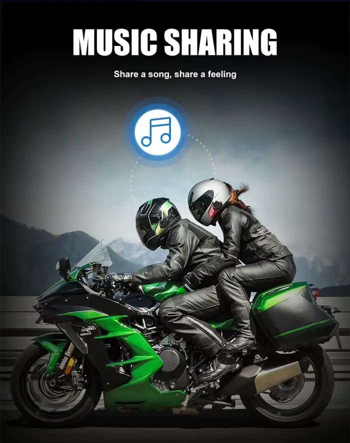 Mornystar S8 Interphone moto Bluetooth casque