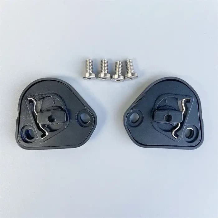 Base de visière de casque avec mécanisme de verrouillage