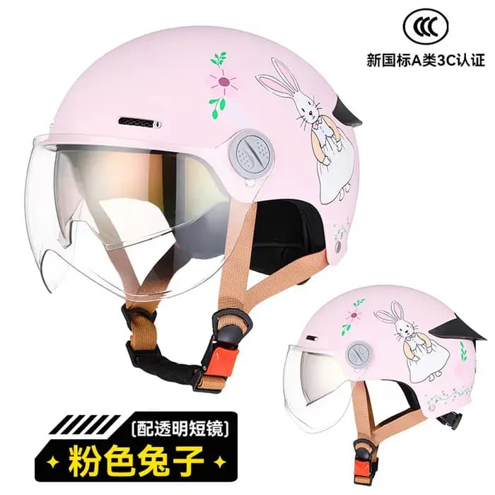 Casque de moto rétro RNG avec double visière solaire