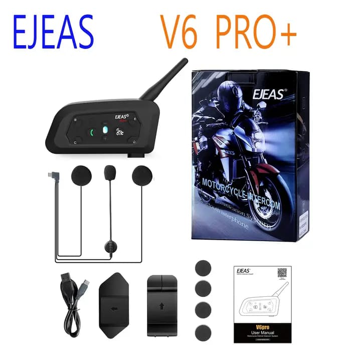 EGuitar-Oreillette Bluetooth 1200 pour Casque de Moto