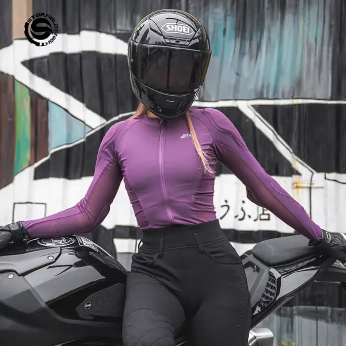 SFK été respirant Moto veste femmes serré