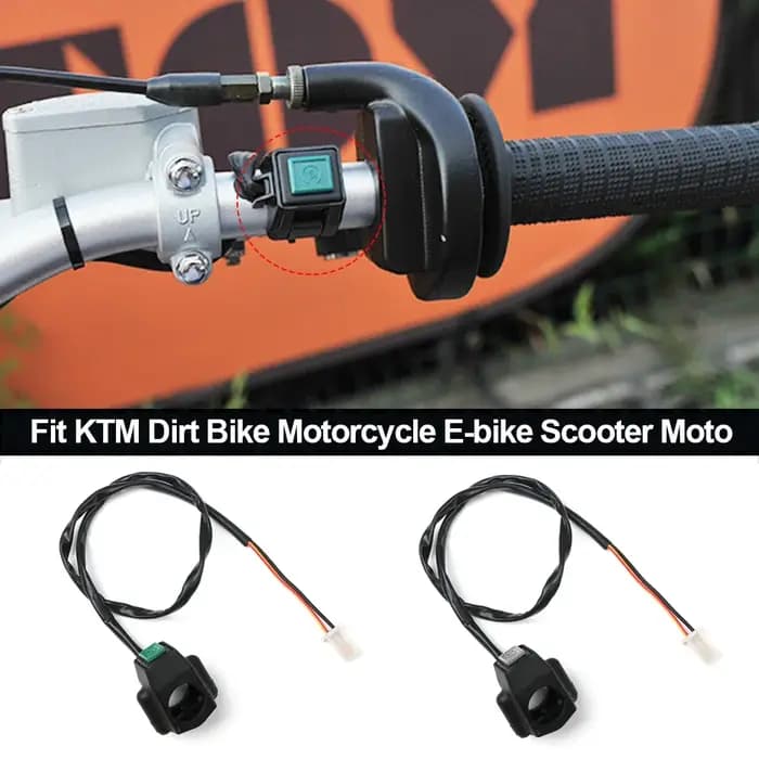 Bouton de poignée de commutateur pour moto, 22mm, pour lampe de travail, montage sur guidon, marche + arrêt, acier inoxydable, étanche, nouveau
