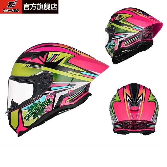 Réservoir grande queue aile casque hommes Moto