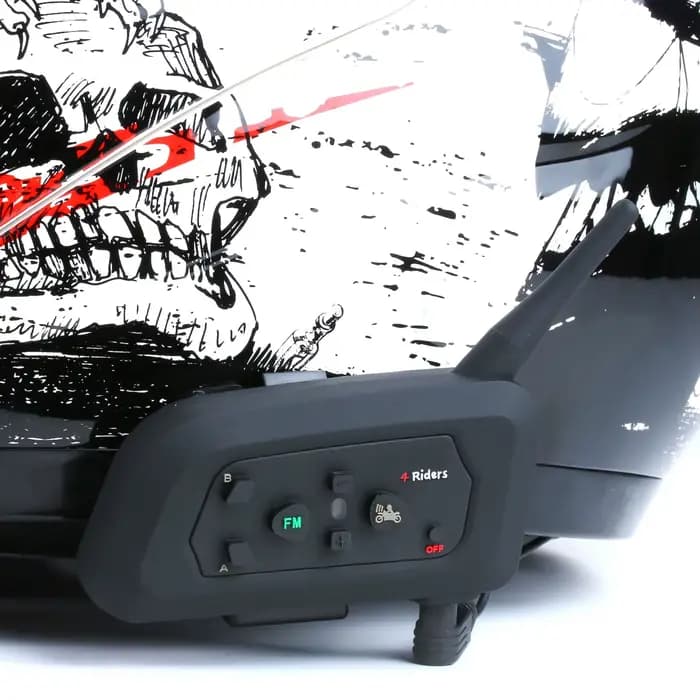 V4 PRO casque de moto Bluetooth Interphone