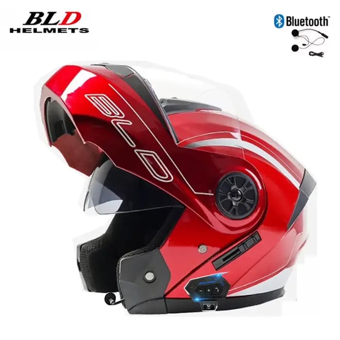 Casque de moto modulaire rabattable