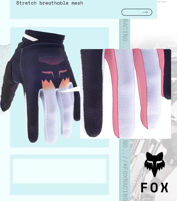 Fox DIRTPAW gants de moto de course pour vélo ATV UTV tout-terrain VTT