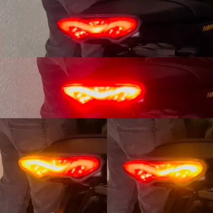 Clignotant intégré pour moto, feu arrière LED, feu stop arrière, Yamaha MT09, FJ09, FZ09, ugger 900,
