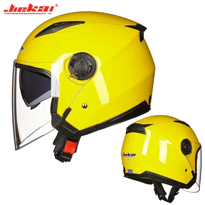 Casque de moto semi-couvert à double lentille adapté aux hommes et aux femmes Casco Para Motos JIEKAI-512