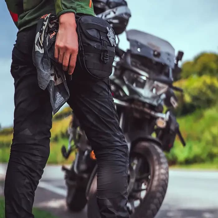 Sac de jambe de moto multifonction