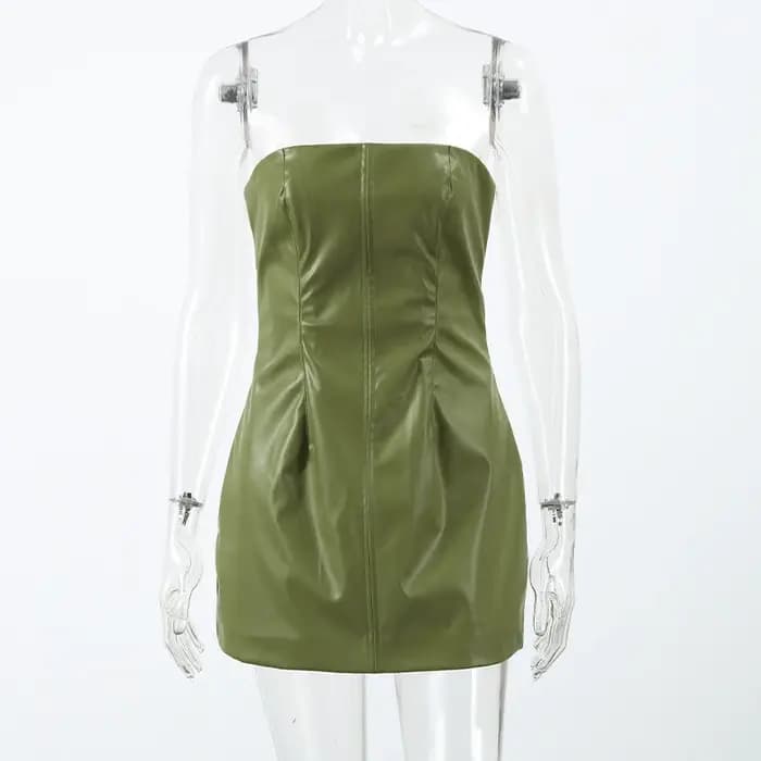 Veste en simili cuir pour femme