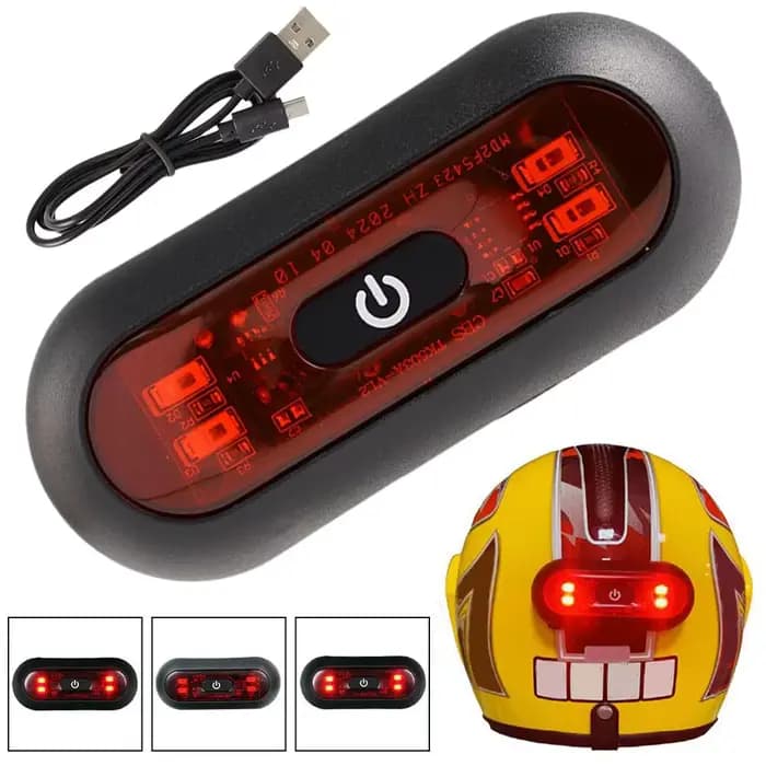 Lumière de casque de moto