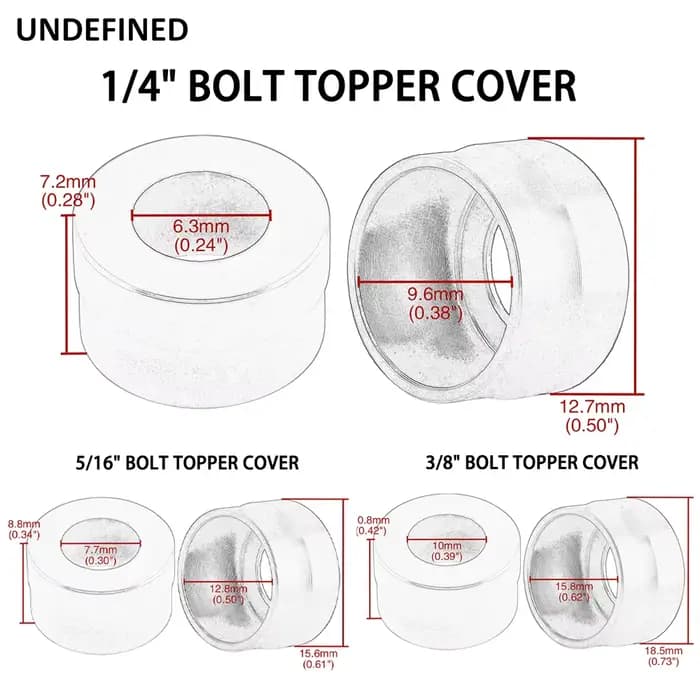 Pour Harley Touring Dyna Sportster Softail Street Bob Twin Cam 1/4 "10 pièces capuchon de tête de bo