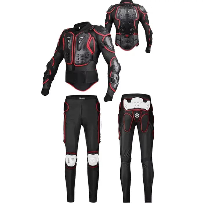 Ensemble de pantalon et veste de protection pour moto, équipement de protection pour le cyclisme en