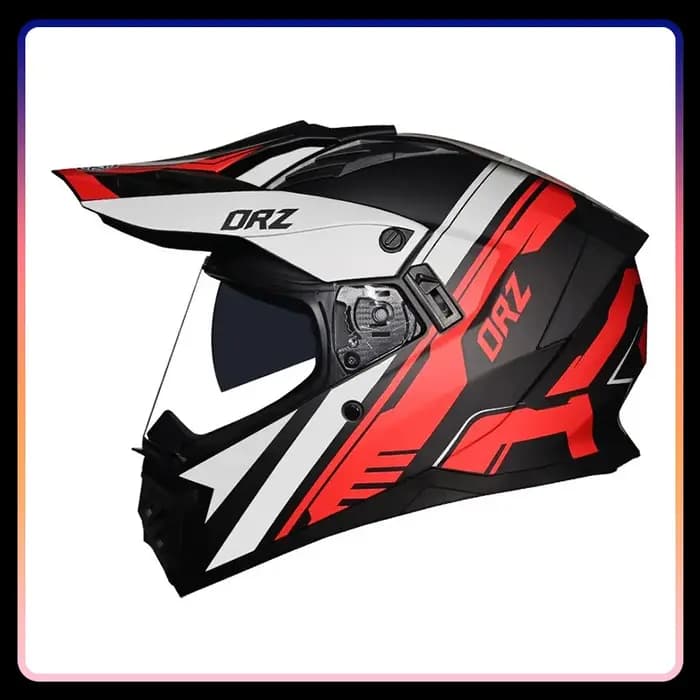 Casque de moto intégral à double objectif DOT Motocross hors route