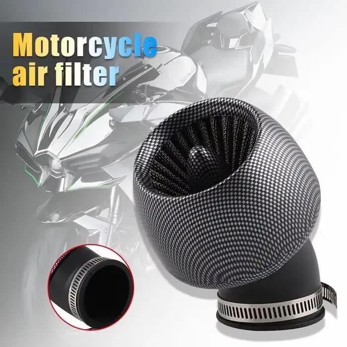Filtre à air en fibre de carbone, taille unique, compatible avec Honda, Kawasaki D343, Pit Bike, mot