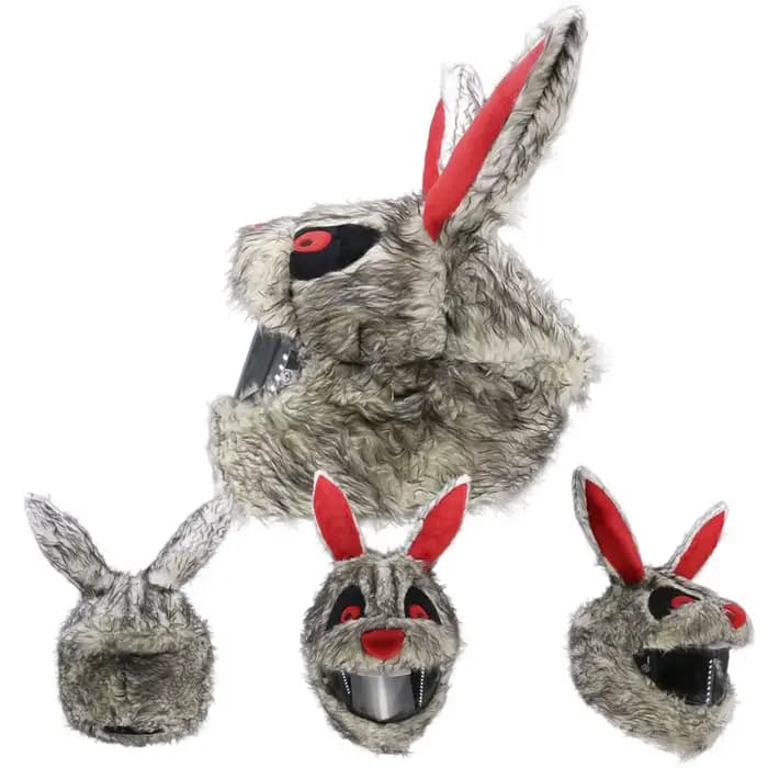 Juste de casque de moto lapin pour casques de coupe intégrale