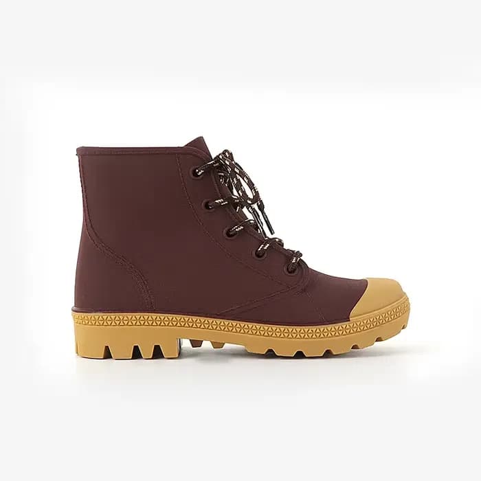 Bottes de pluie à lacets imperméables pour hommes et femmes