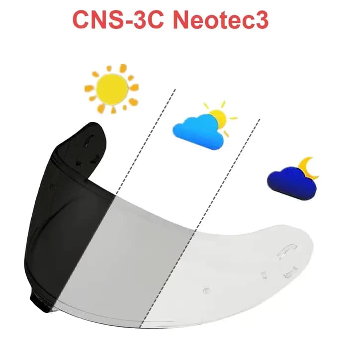 Visière de casque de Moto pour SHOEI NEOTEC 3 CNS-3C casques de remplacement bouclier Casco