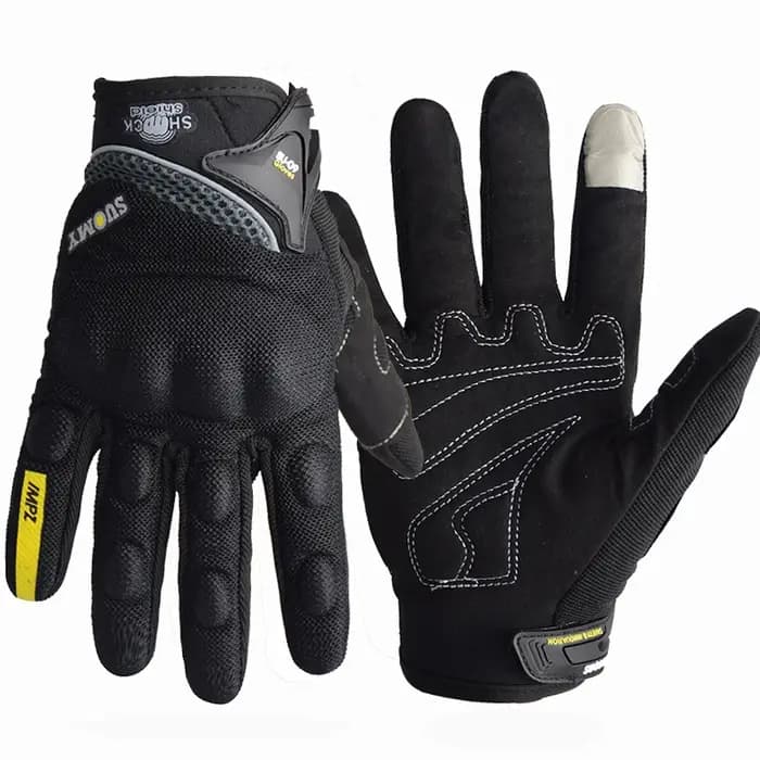 SUOMY-Gants de Moto de Course Respirants à Doigts Complets, Qualité Stylée, Décorée, Antidérapante,
