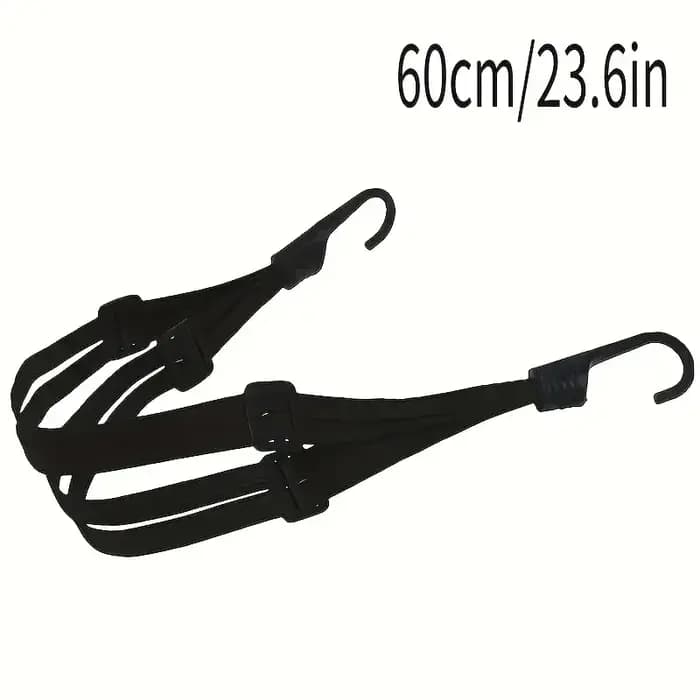 Valise élastique universelle pour moto avec crochet de sécurité - Transport polyvalent de casque et équipement en