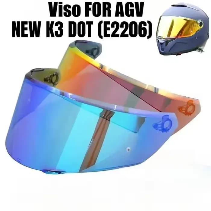 Visière de casque K3 DOT (E2206) pour NOUVEAU