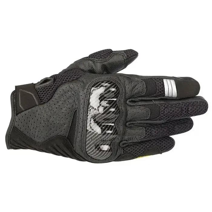 Gants de course Alpine Motos GP Air V2 en cuir ventilé, résistants aux chutes, compatibles écran tactile, en fibre de carbone.