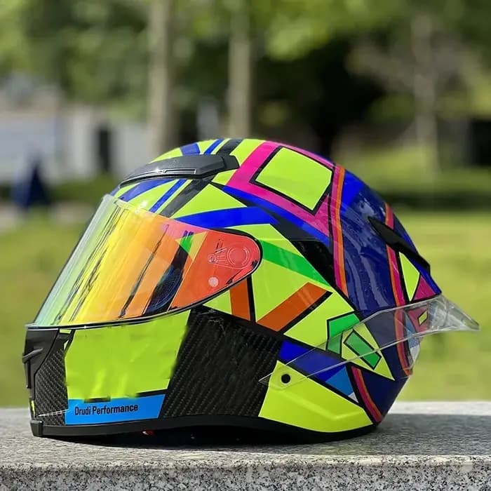 DOT approuvé Original soleil lune Lola Casque hommes et femmes